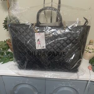 Gilda Paris & City Paris Quilted Handbag NWT